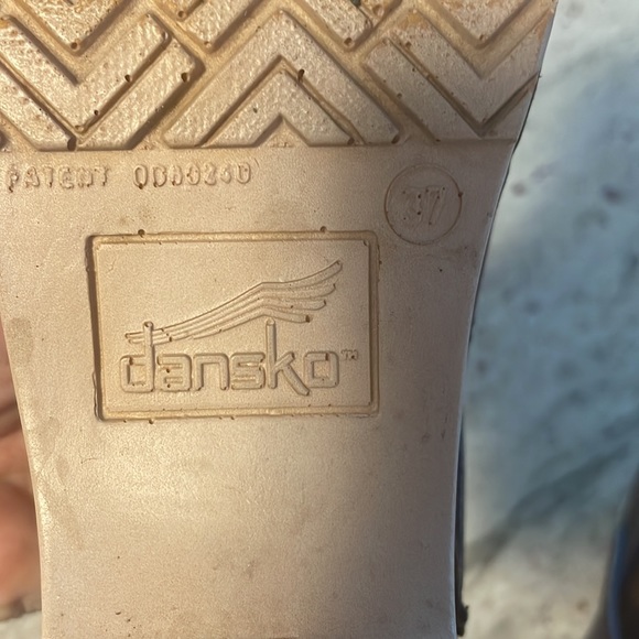 Dansko Professional Nubuck Leather Size 7 Clog Anthropologie Free People - Picture 4 of 6